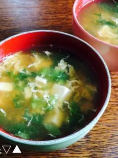 レタスと豆腐の和風卵スープ-レシピのメイン写真