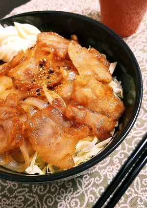 フライパンひとつで簡単！豚丼！節約レシピ-レシピのメイン写真