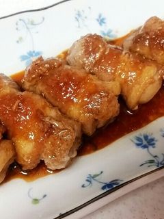 肉だけ肉巻きの生姜甘醤油煮-レシピのメイン写真