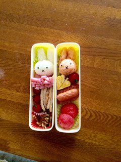 簡単♪キャラ弁♪ミッフィー&メラニー♪-レシピのメイン写真