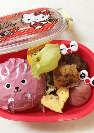 年長弁当8月 うさぎ-レシピのメイン写真