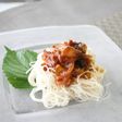 そうめん活用!茄子のナポリタン♪