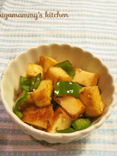 お弁当♪厚揚げとピーマンの炒め煮-レシピのメイン写真