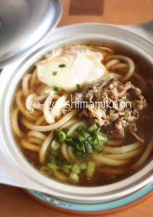 愛媛の松山名物鍋焼きうどん-レシピのメイン写真
