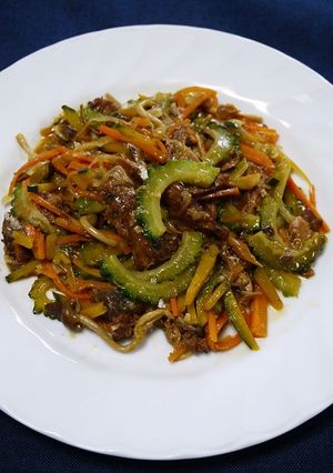 ゴーヤチャンプル！さばの蒲焼き缶アレンジ-レシピのメイン写真