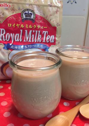 ◉ロイヤルミルクティーのミルク寒天◉-レシピのメイン写真