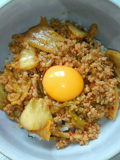 ひき肉で豚キムチ丼-レシピのメイン写真