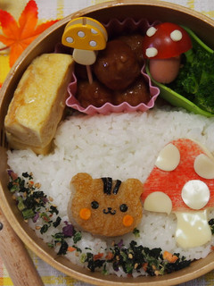 簡単~!きのこの秋弁当-レシピのメイン写真