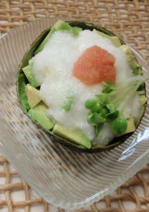 長いもとたらこのアボカドココットサラダ-レシピのメイン写真