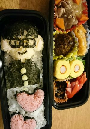 簡単 キャラ弁～中学生息子の似顔絵弁当～-レシピのメイン写真