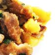 鰹とじゃがいもの煮っころがし