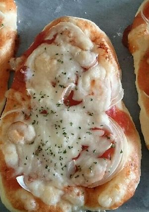 HMで簡単!発酵なし☆ピザパン-レシピのメイン写真