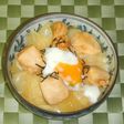 胸肉と温玉の再会丼