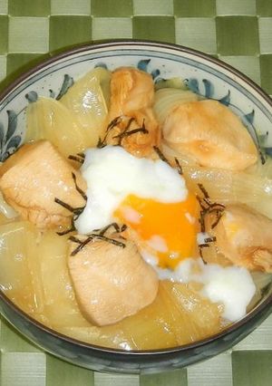 胸肉と温玉の再会丼-レシピのメイン写真