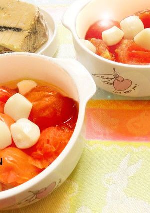 ruhruで作る✨ニンニクとまとスープ✨-レシピのメイン写真