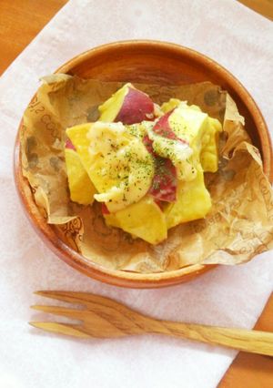 レンジで簡単☆さつまいものホットサラダ。-レシピのメイン写真