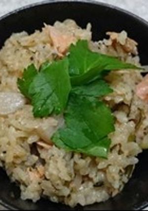 秋鮭の炊き込みご飯-レシピのメイン写真