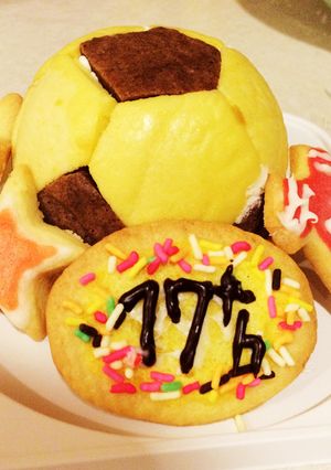 喜ぶこと間違いなし！！サッカーケーキ-レシピのメイン写真