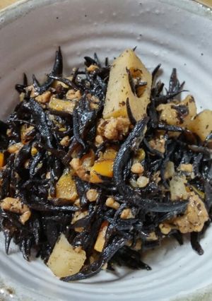 圧力鍋で簡単！ひじきの煮物-レシピのメイン写真