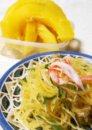 青シソが合う♪そうめん南瓜の酢の物-レシピのメイン写真