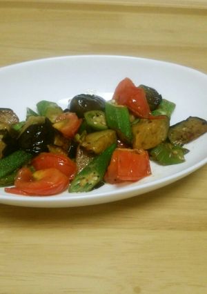 オクラと夏野菜のマヨネーズ炒め☆-レシピのメイン写真