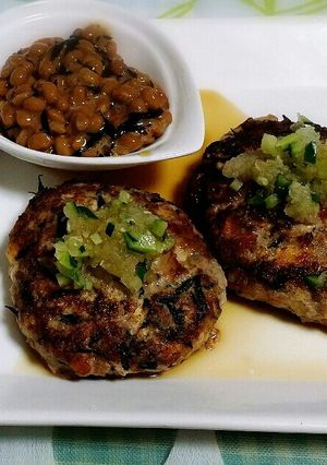 ヘルシー☆豆腐ひじきハンバーグ糖質制限-レシピのメイン写真