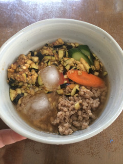 ナスの冷やし茶漬け-レシピのメイン写真