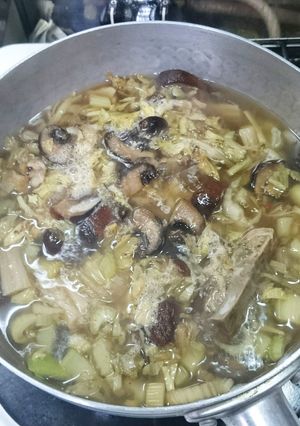 残飯de 犬ごはん 豚スペアリブ&きのこ-レシピのメイン写真