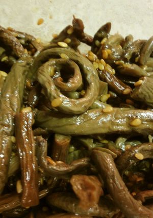韓国の家庭の味９　ぜんまいのナムル-レシピのメイン写真