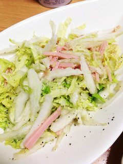 あっという間に出来る!白菜とハムの和え物-レシピのメイン写真