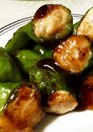 ピーマンの肉詰め 甘辛醤油ダレ-レシピのメイン写真