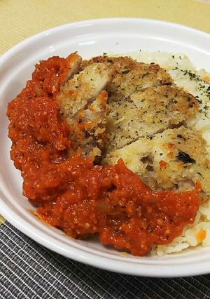 ポークカツレツ・トマトソース~ピラフ添え-レシピのメイン写真
