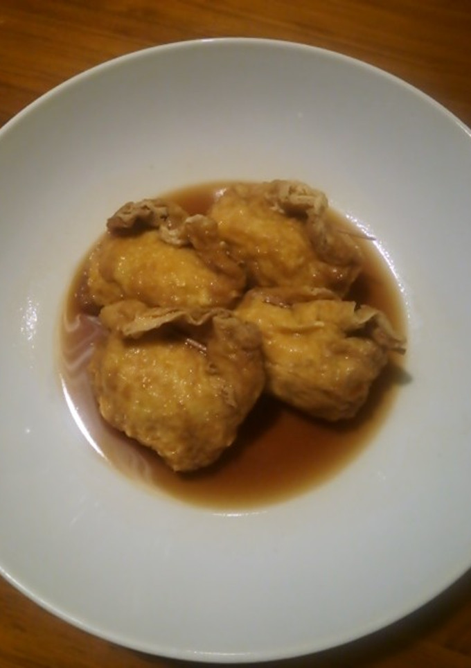 ほっこり美味しい油揚げの巾着煮-レシピのメイン写真