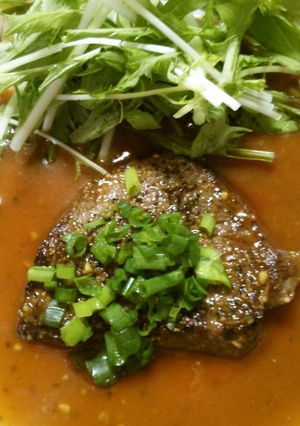 簡単 牛肉のステーキ!!中華風ソースで♪-レシピのメイン写真