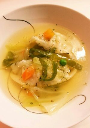 ★簡単に♪冷凍餃子deｺﾝｿﾒｽｰﾌﾟ★-レシピのメイン写真