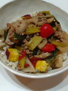 秋を楽しむ丼-レシピのメイン写真