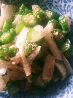 大根とオクラの簡単酢の物-レシピのメイン写真