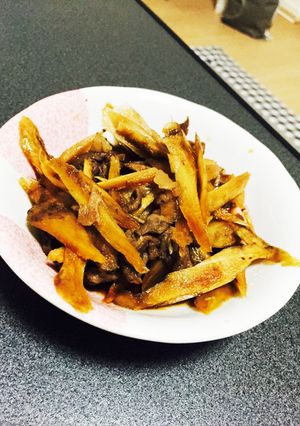 簡単！ゴボウと牛肉のしぐれ煮-レシピのメイン写真