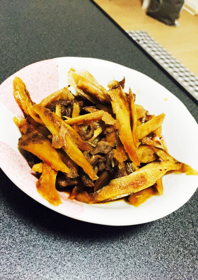 簡単！ゴボウと牛肉のしぐれ煮-レシピのメイン写真