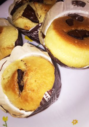 HMで簡単☆チョコ入りカップケーキ！！-レシピのメイン写真