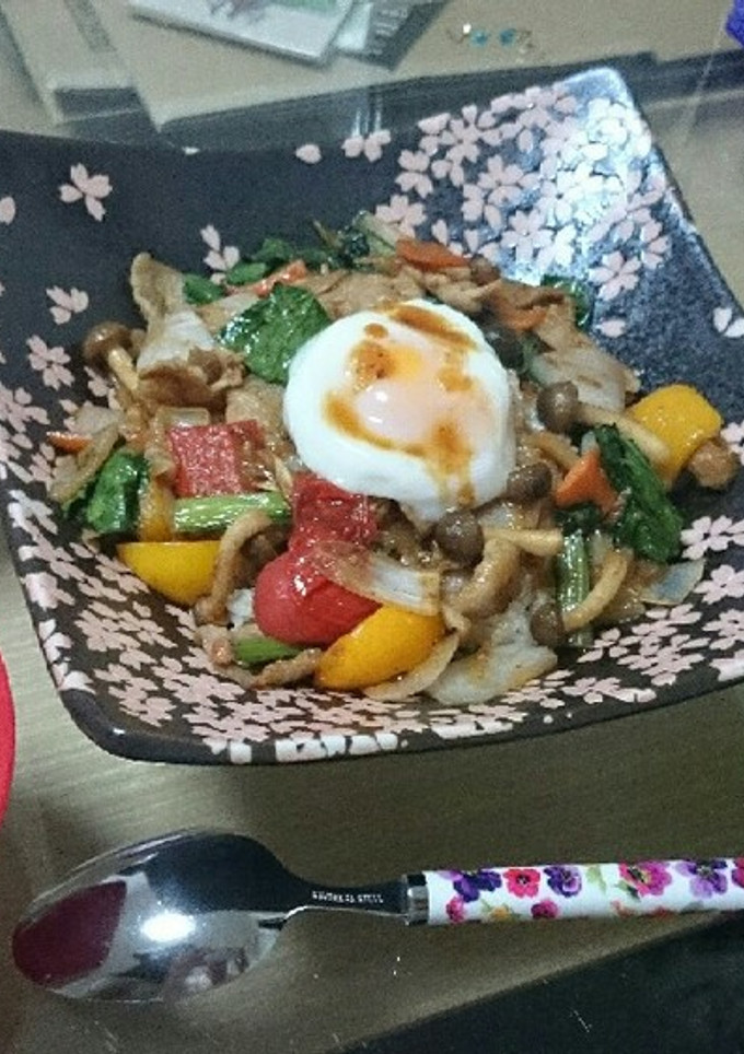 彩り野菜の簡単丼-レシピのメイン写真