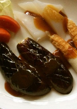 茄子ちくわコンニャクの味噌田楽-レシピのメイン写真