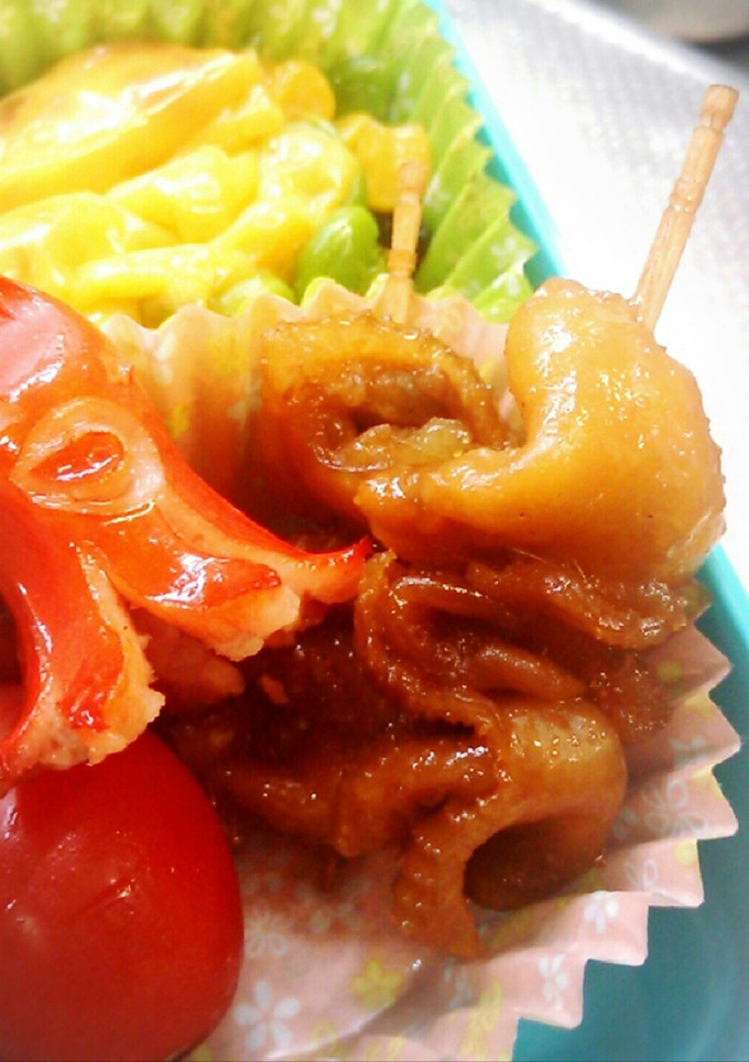 お弁当に簡単～鶏皮の焼鳥風～冷凍保存-レシピのメイン写真