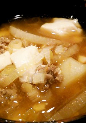 野菜何でも汁with豚挽き肉。-レシピのメイン写真