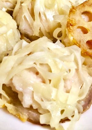 蓮根をせいろに!海老シュウマイ-レシピのメイン写真