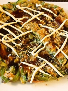 夏野菜たっぷりお好み焼き-レシピのメイン写真