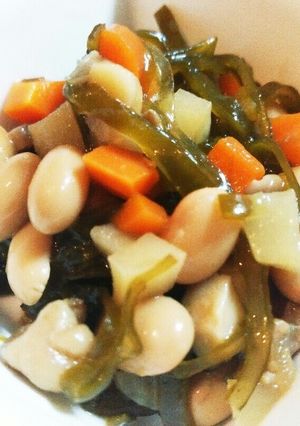 ＊簡単で優しい味の昆布豆＊-レシピのメイン写真