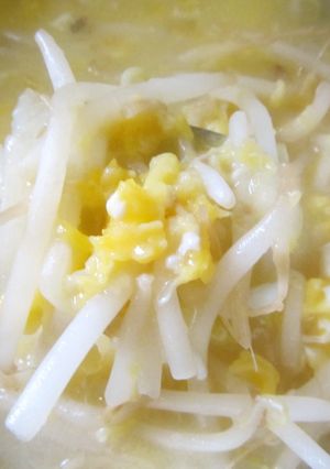 最速の卵あんかけのモヤシスープ-レシピのメイン写真