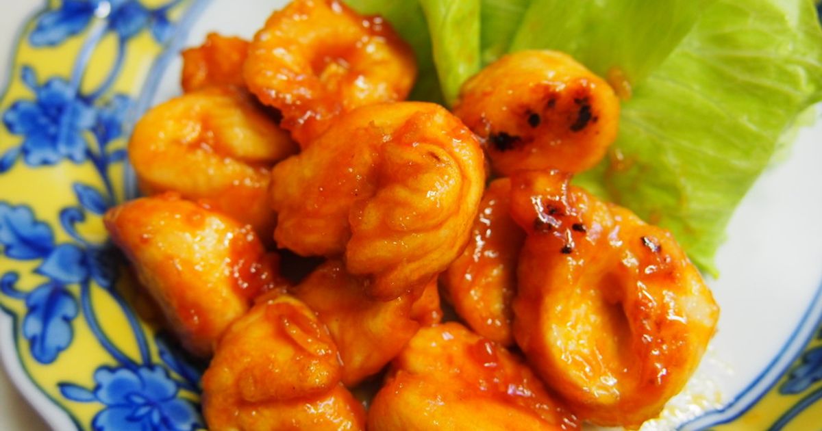 鶏ささみのエビチリに見えるかな風(^^; by oharumin 【クックパッド