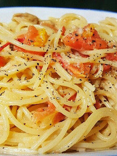 フライパン1つで!ツナとトマトのパスタ-レシピのメイン写真